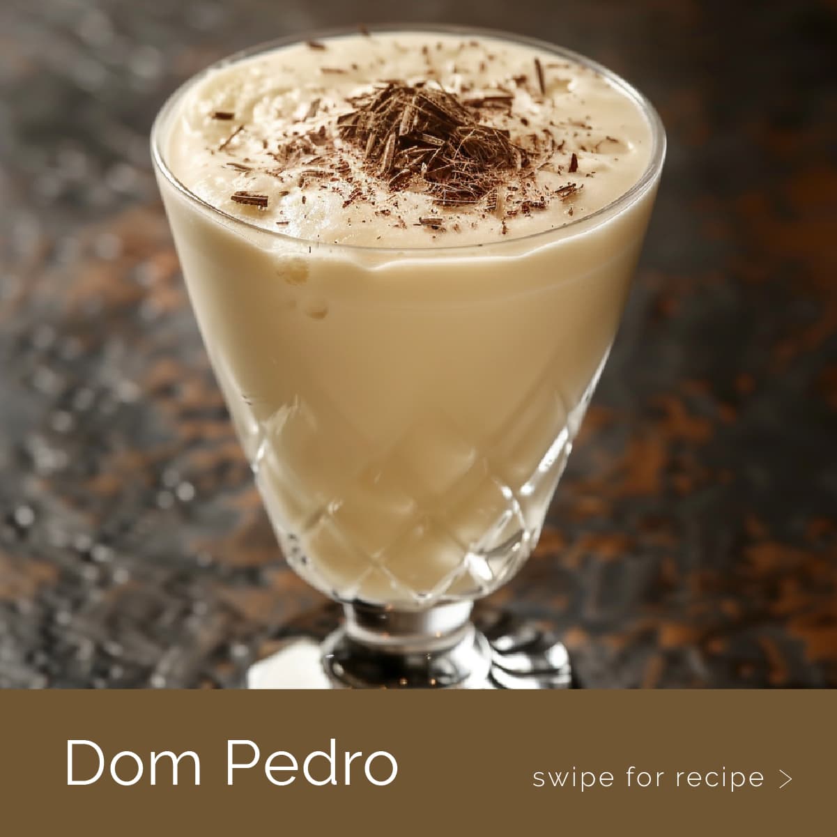 A Dom Pedro cocktail