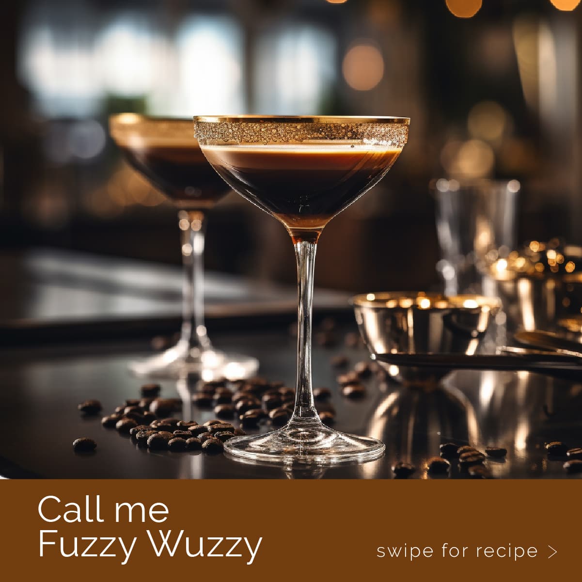 A Call me Fuzzy Wuzzy cocktail