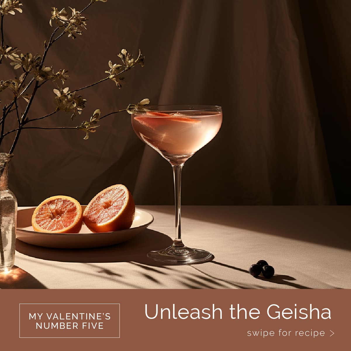 An Unleash the Geisha cocktail
